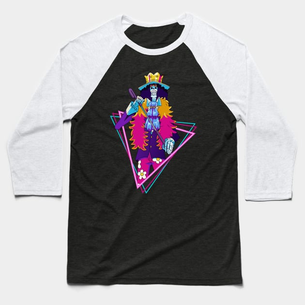 one piece anime Brook Baseball T-Shirt by mounier